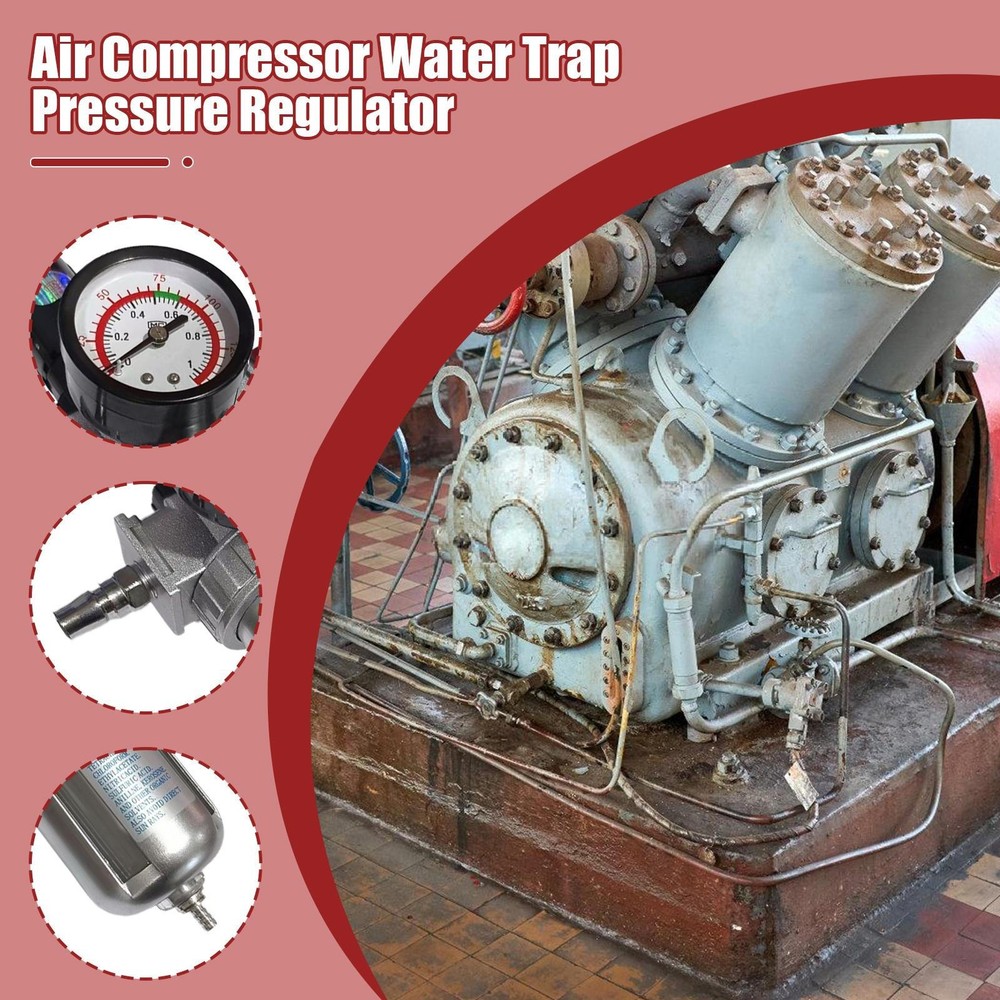 X-BULL Air Compressor Moisture Filter Water Trap Filter Regulator Separator