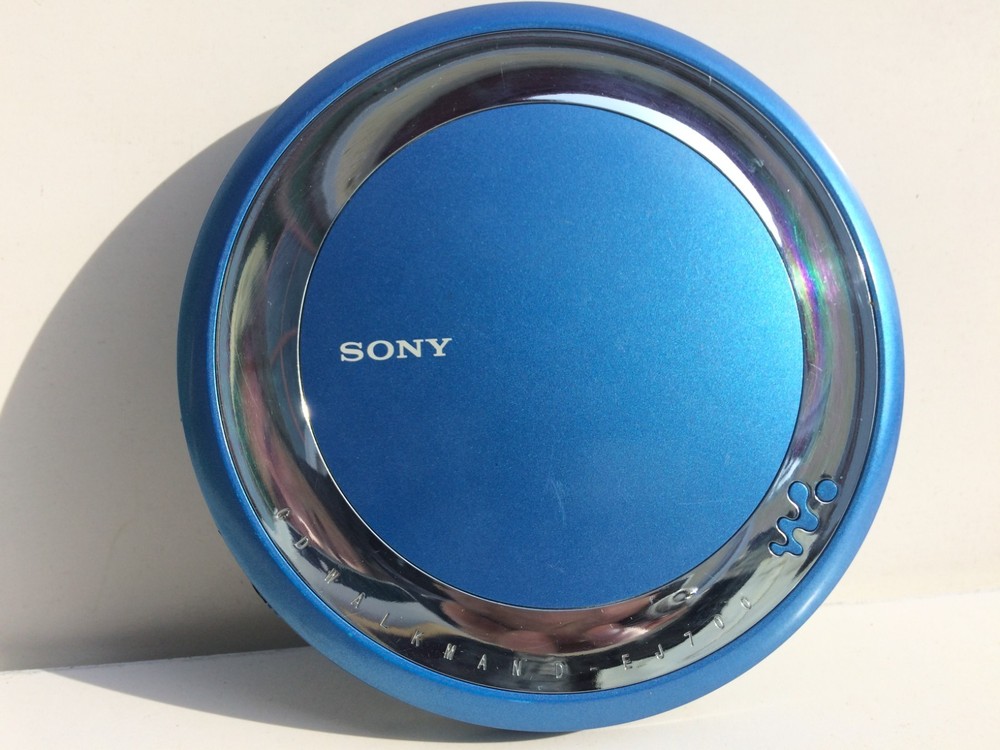 Sony D-EJ700 CD Walkman Portable CD Player Discman blue working all