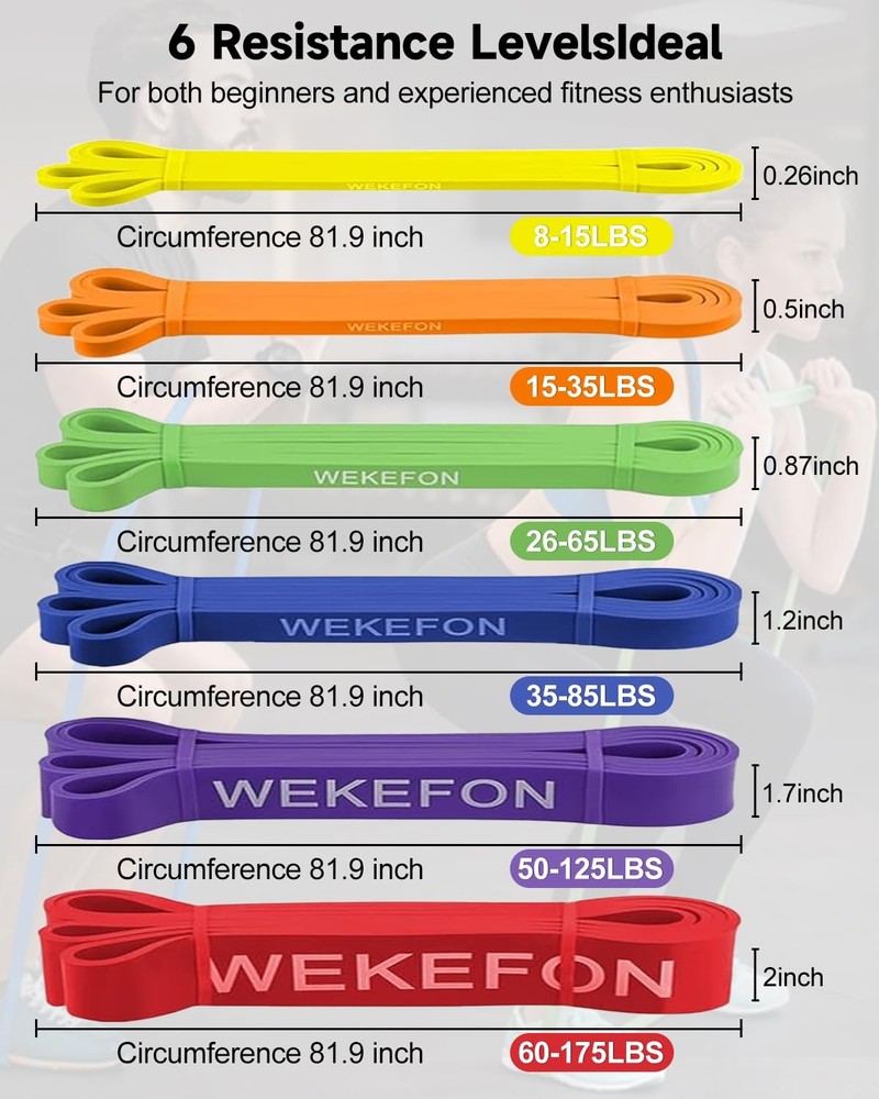 Resistance Bands Set for Working Out - Exercise W, #06 3