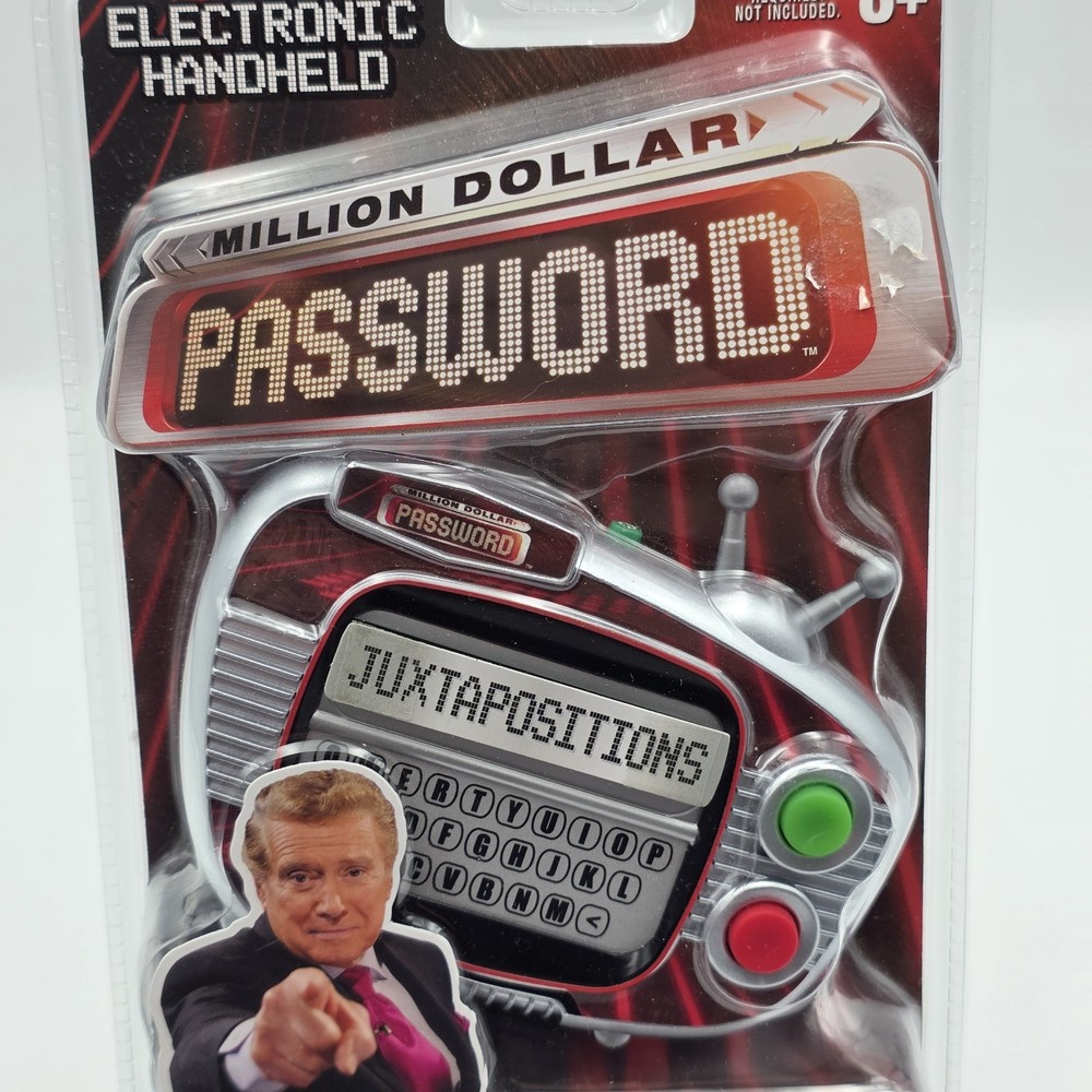 Million Dollar Password Hand-Held Electronic Game Regis Philbin New 2008