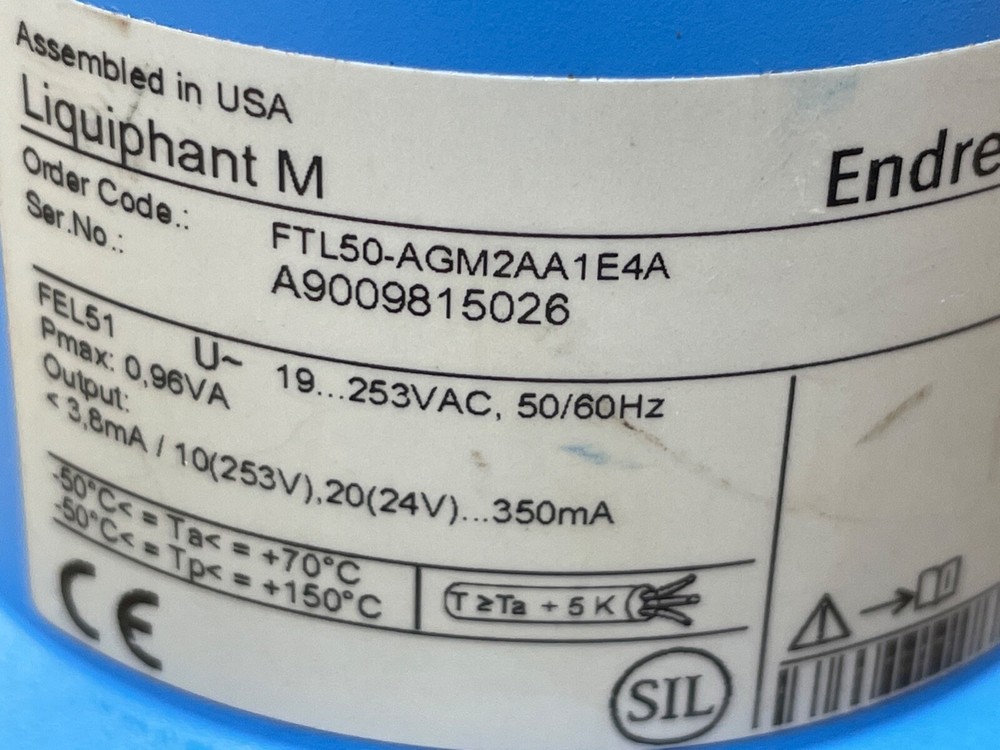 Endress-Hauser FTL50-AGM2AA1E4A Level Sensor