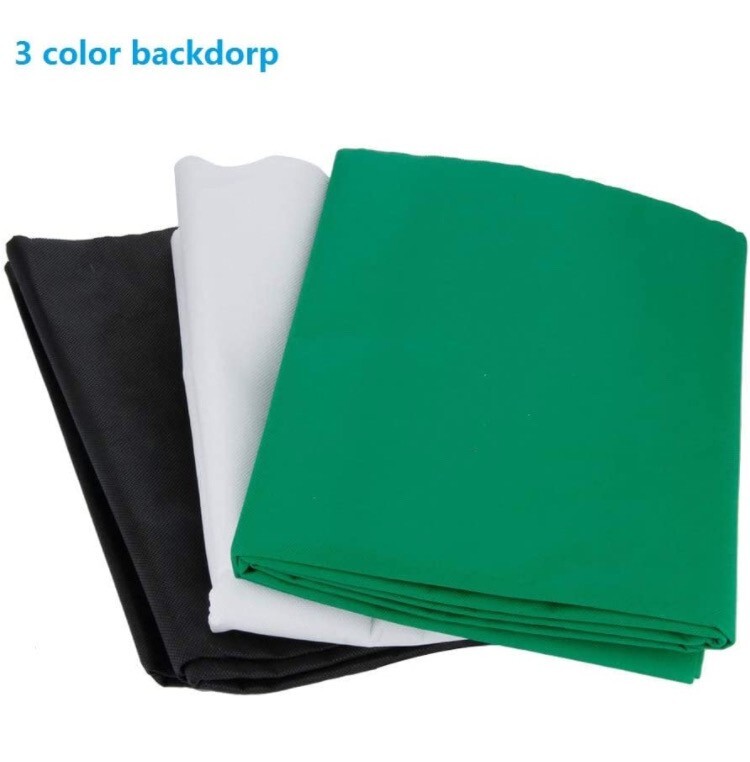 6.6ft x 9.8ft Background Support System and Umbrellas Continuous Lighting Kit