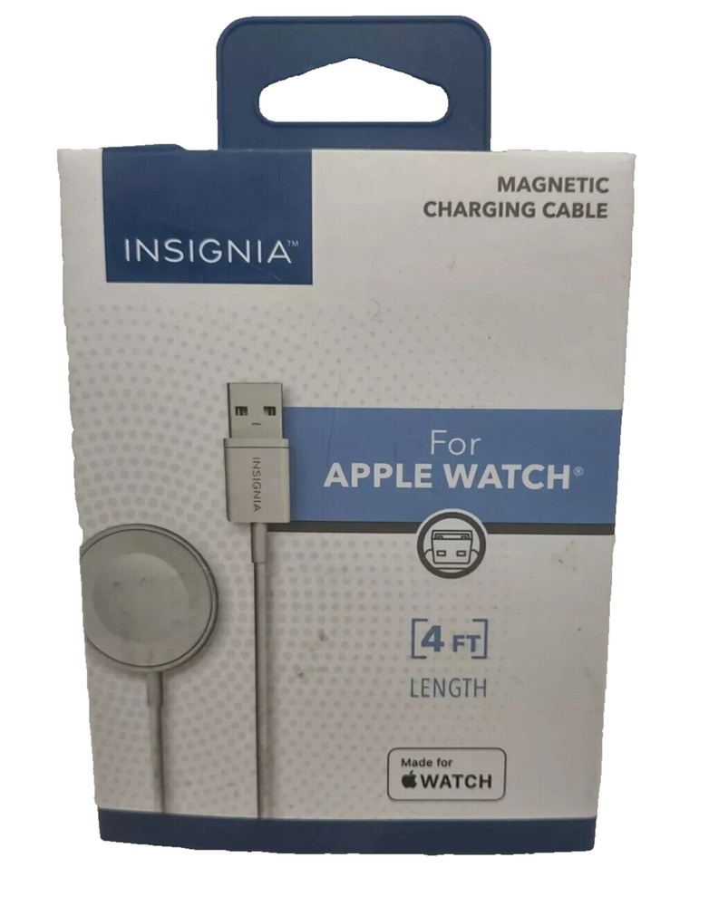 Insignia- Apple Watch Magnetic Charging Cable (4') - White