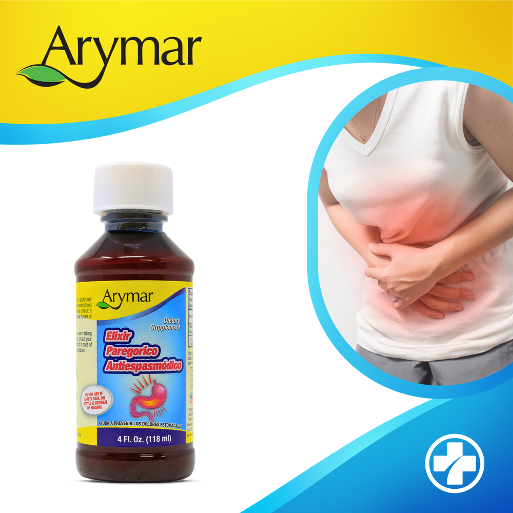 Arymar Elixir Paregorico Antiespasmodico, Digestive Support, 4 oz