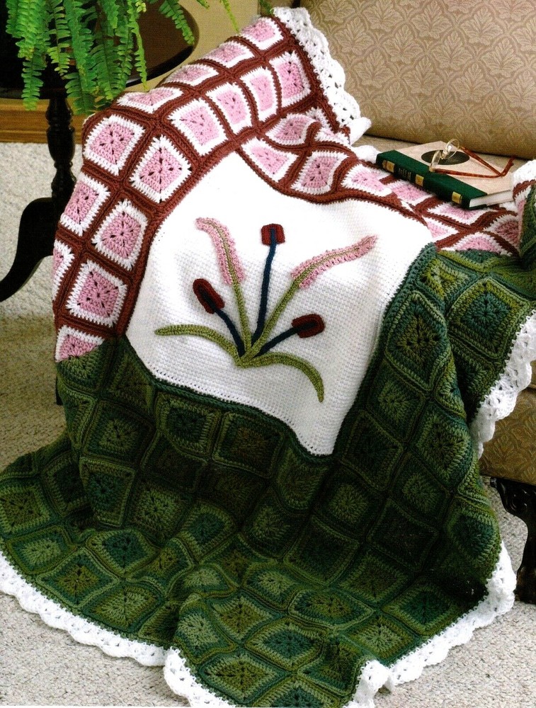 DAZZLING Twilight Lagoon Afghan/Crochet Pattern INSTRUCTIONS