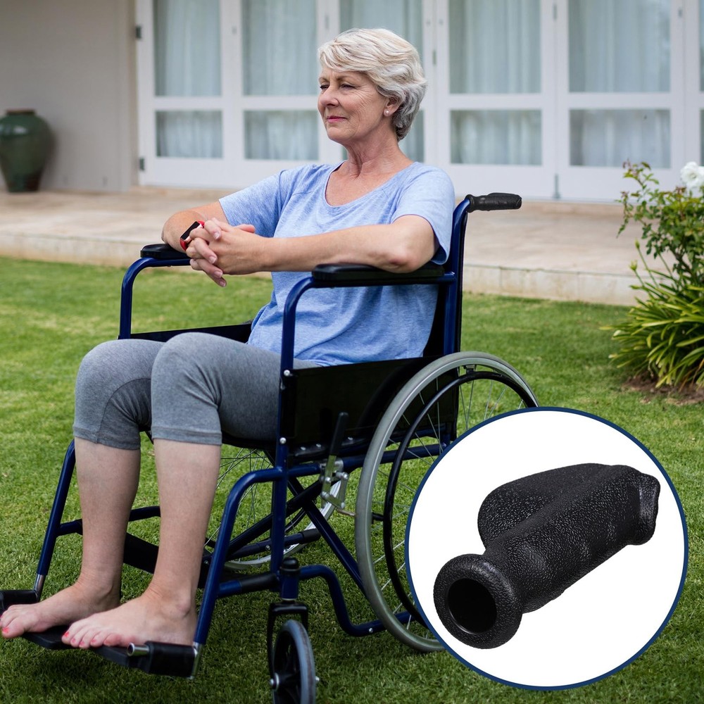 Datanly 2 Pair Universal Rollator Hand Grip Replacement Parts for black