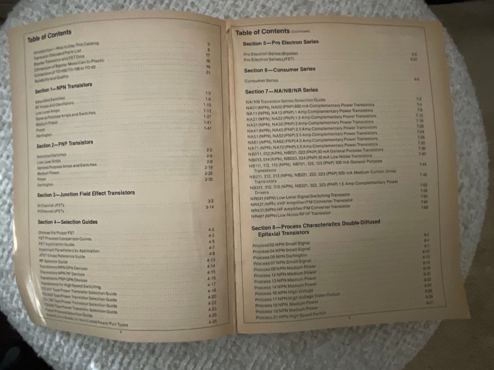 1982 National Semiconductor Transistor Databook NPN PNP JFET Vintage Reference