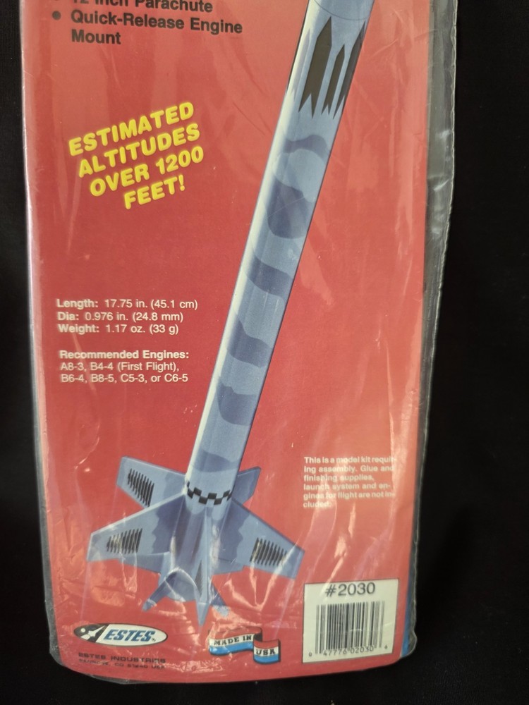 Estes Vintage Model Rocket Hornet #2030