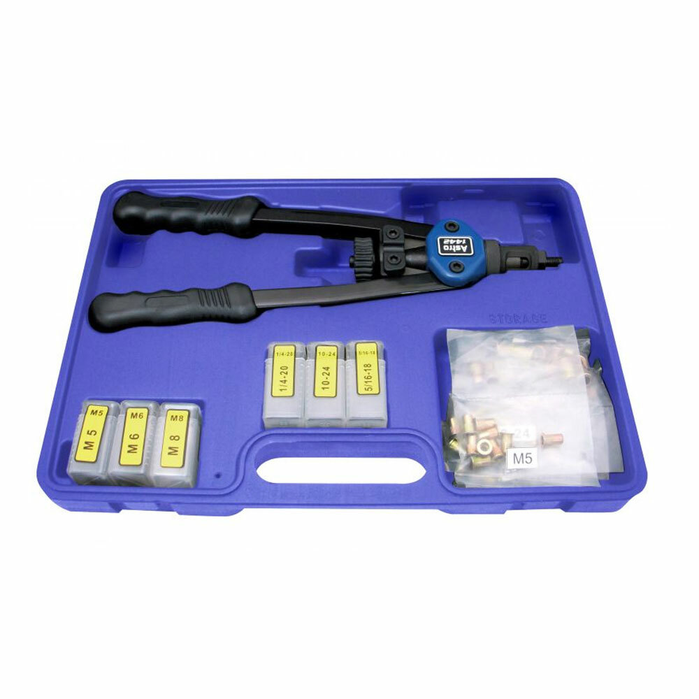 13" Astro Pneumatic Hand Riveter & Nut Thread Setting Kit 1442 - Mandrel Tool