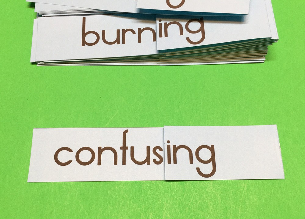 Word Ending “ ing ” Inflectional Ending Cards - Reading Activity Word Study