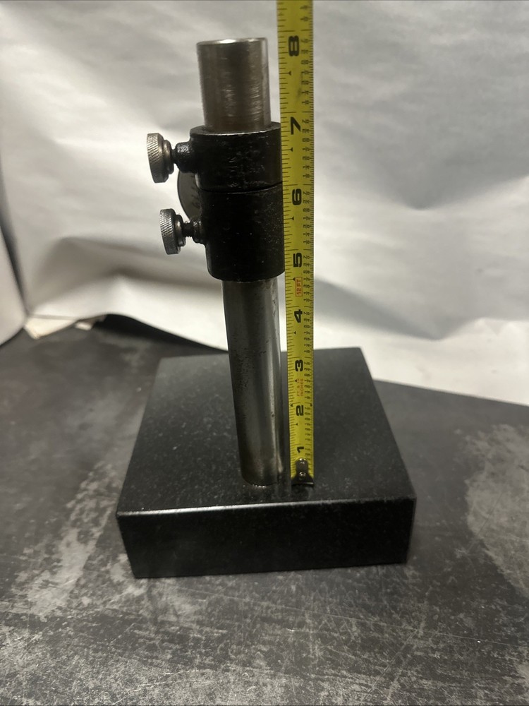 Fowler Indicator With 6” X 6” X 2” Granite Base Plate (Inducator Needs Battery)