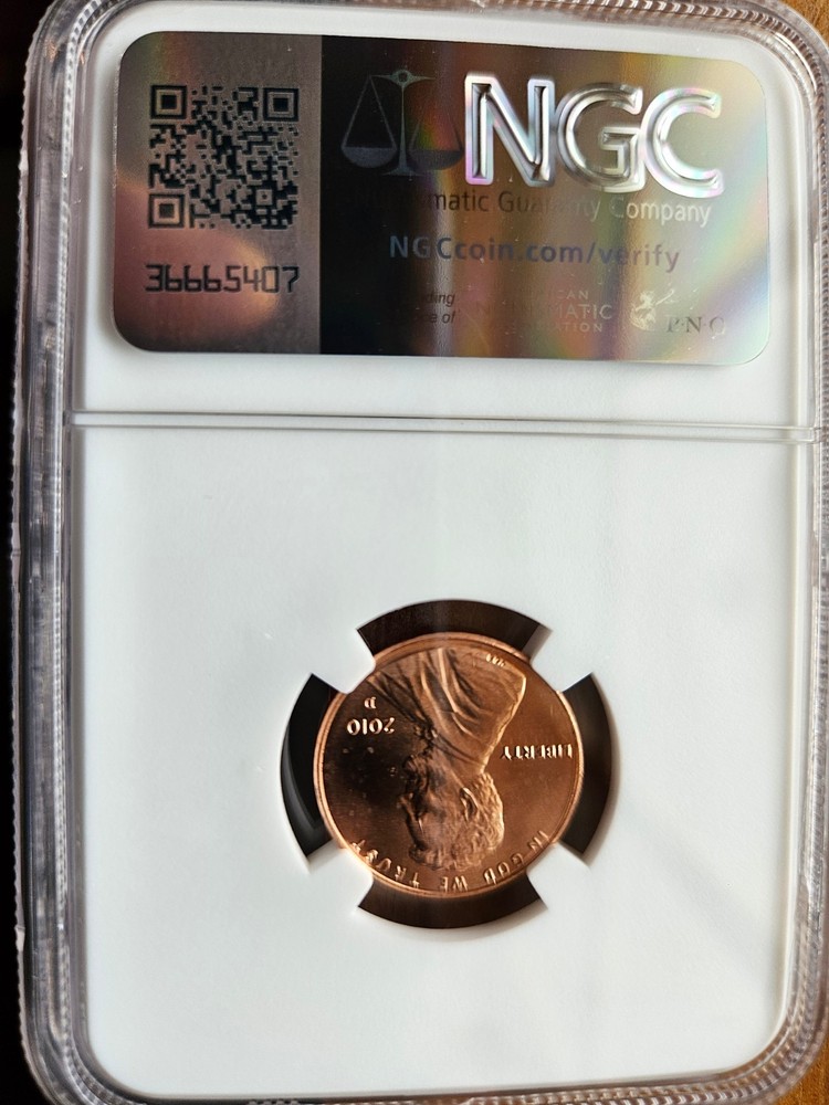 2010 D LINCOLN CENT PENNY UNION SHIELD NGC MS66RD