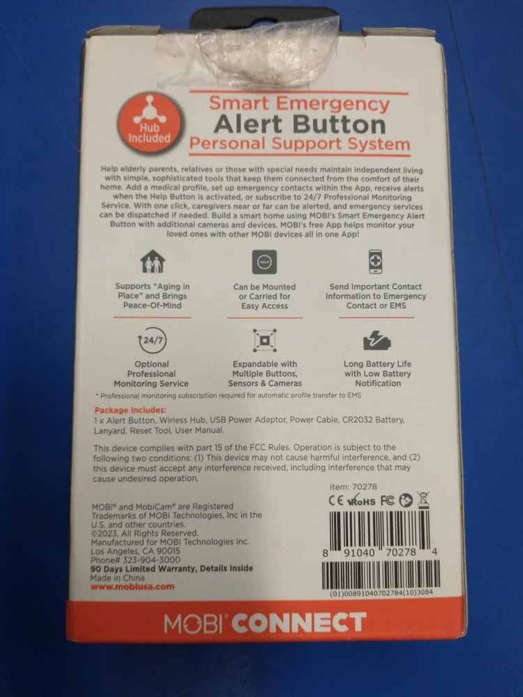MOBI CONNECT; SMART EMERGENCY ALERT BUTTON (J31001237)