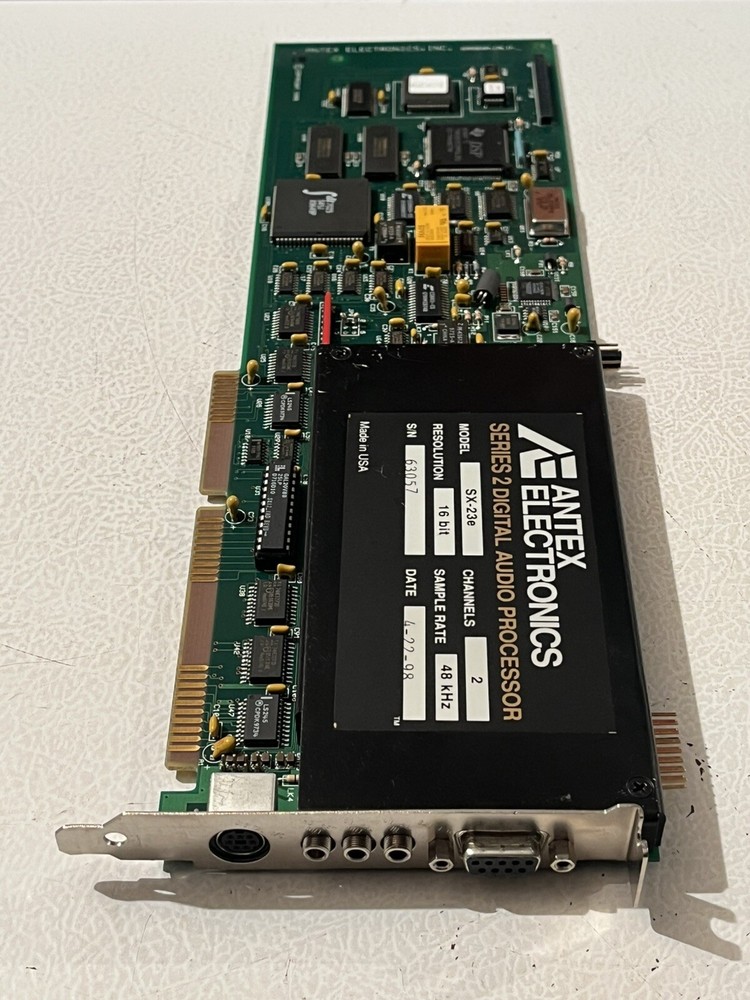ANTEX ELECTRONICS SERIES 2 DIGITAL AUDIO PROCESSOR SX-23e 2-CHANNELS 16-BIT ISA