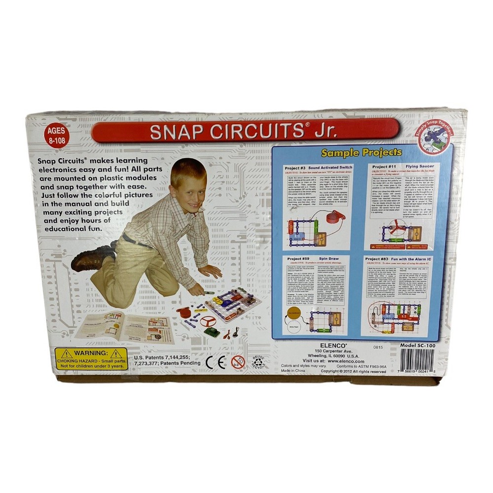 ELENCO Snap Circuits Jr. 100 Experiments Electronics Discovery Kit Electric