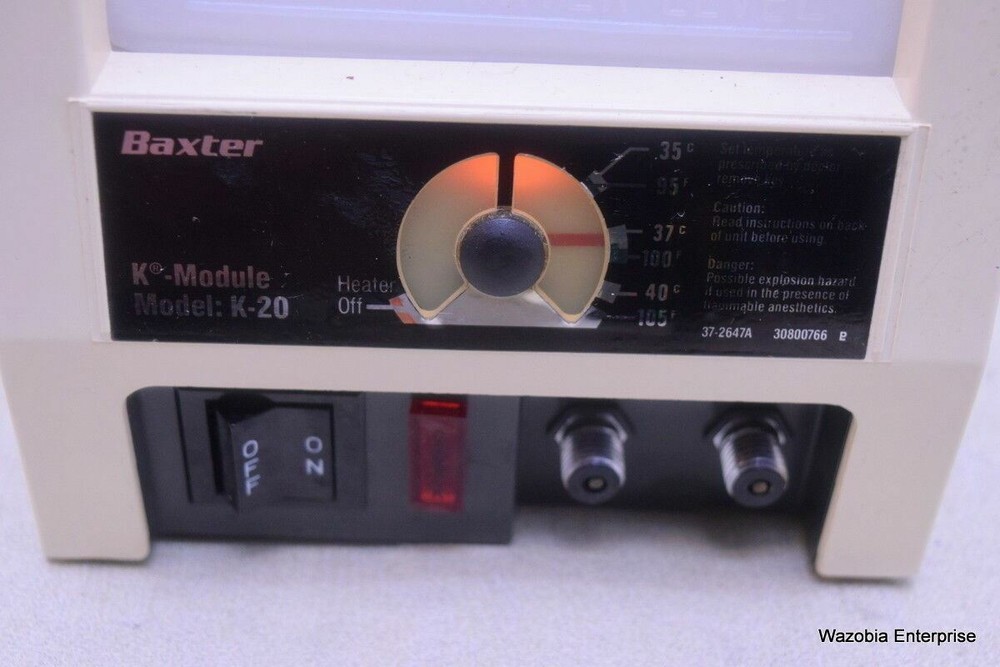 BAXTER K MODULE MODEL K-20 HYPERTHERMIA WARMING UNIT