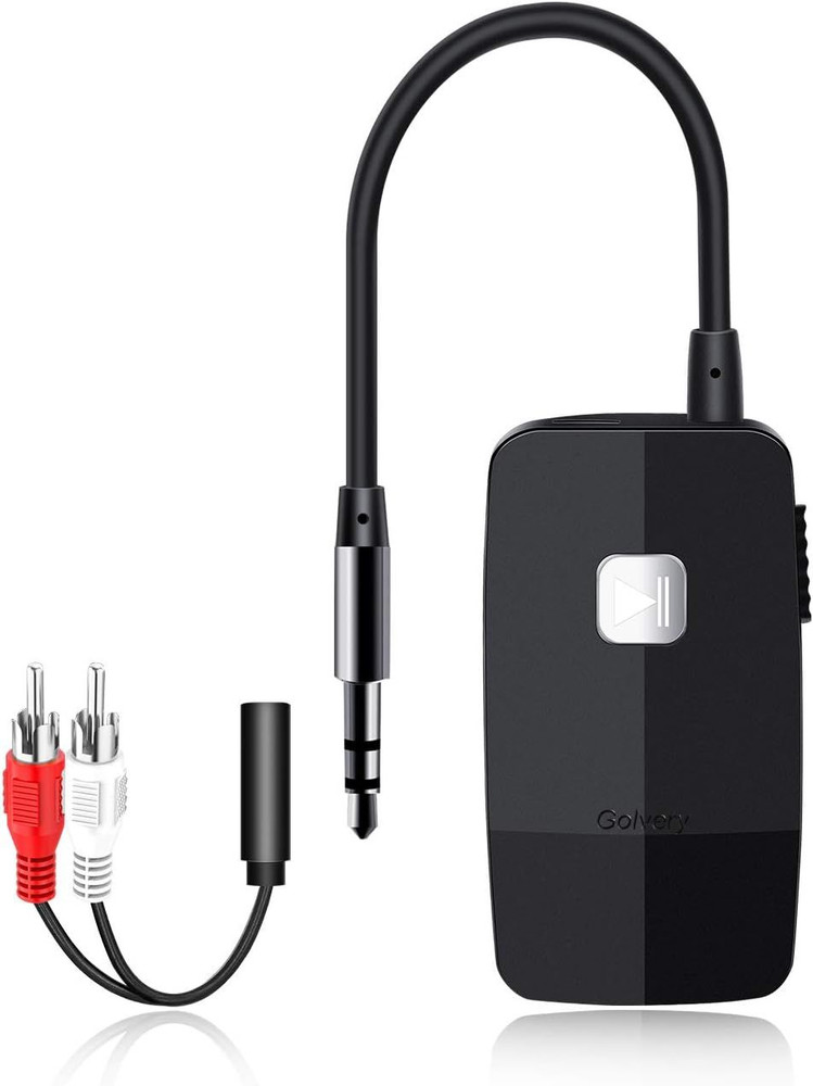 Golvery Upgraded Bluetooth 5.3 Receiver for Speaker, Wireless Audio Black