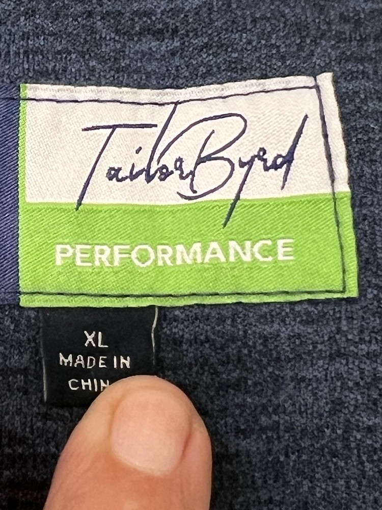 NWT Tailor Byrd Performance 1/4 Zip Pullover Avocado Green Men XL