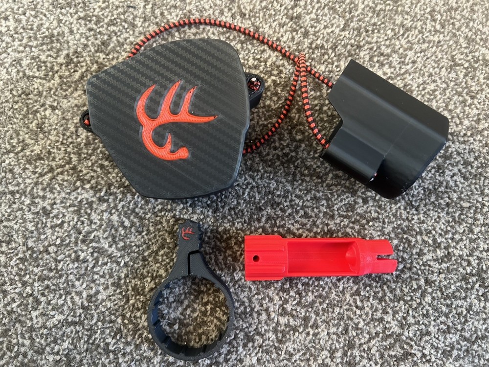 Burris Oracle X Scope Caps & Battery Cap Installation Tool  & Throw lever Bundle