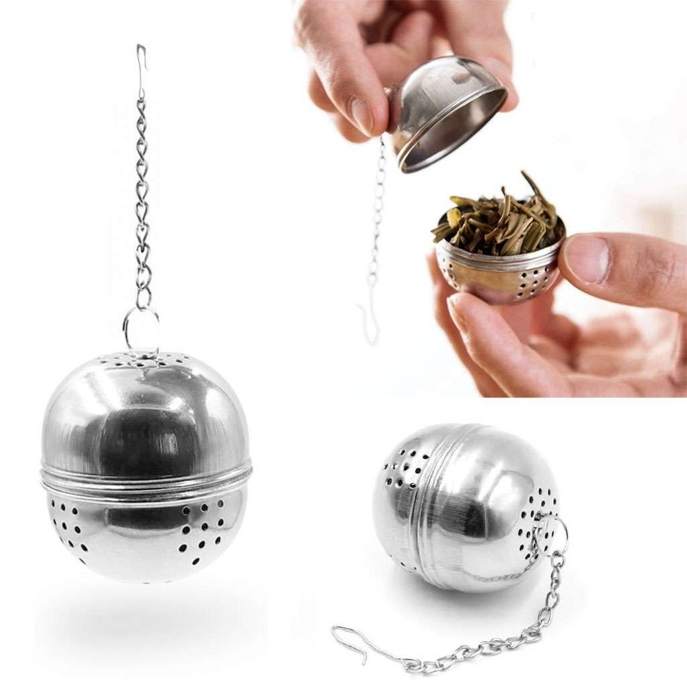 3 Pcs Tea Infuser Ball Mesh Loose Leaf Strainer Stainless Steel Secure Locking