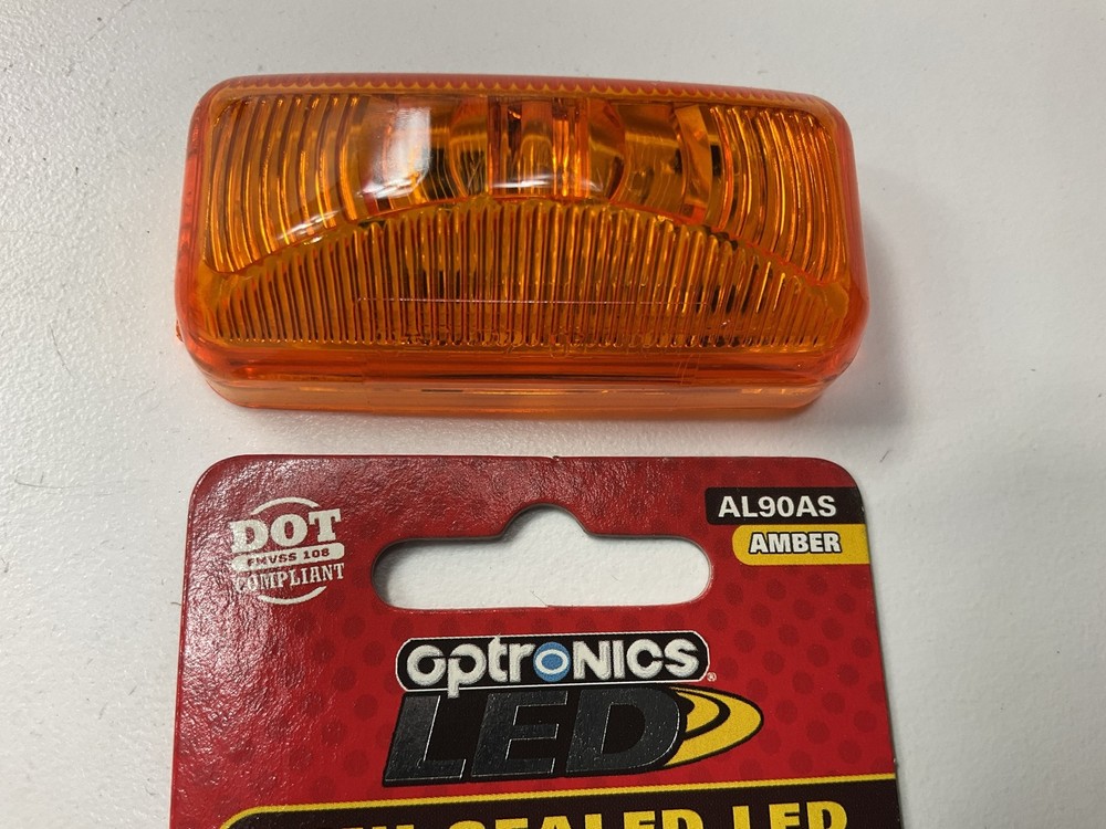 Optronics AL90AS Rectangular Amber LED Mini Marker Trailer Clearance Light
