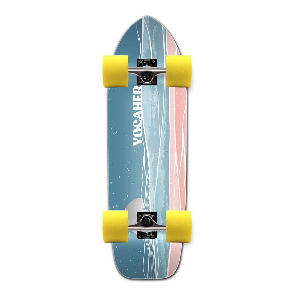 YOCAHER Longboard Complete - Earth Series - Horizon Night