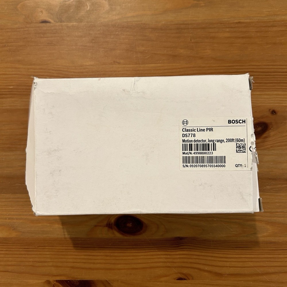 BOSCH SECURITY DS778 Motion Sensor for Security Systems ,missing mounting screws