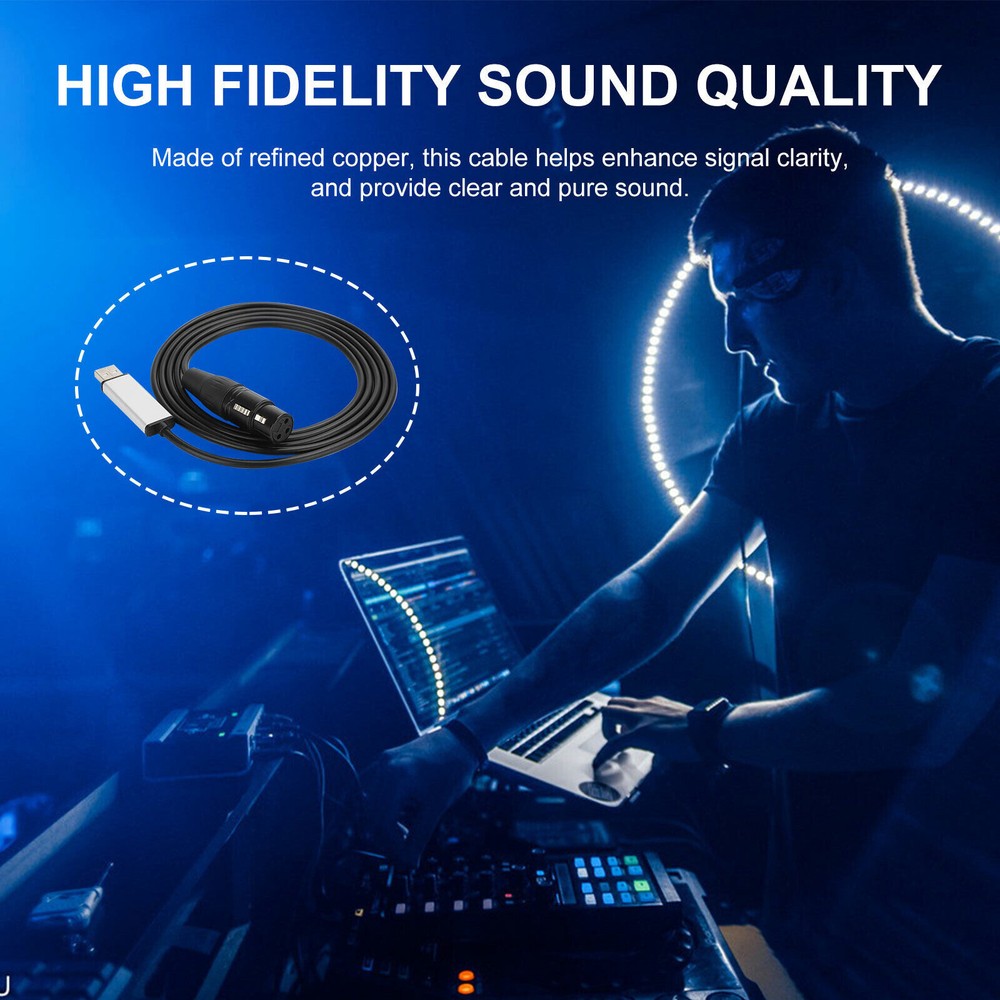 USB to DMX Interface Adapter DMX512 Controller Cable Stage Light for PC Computer