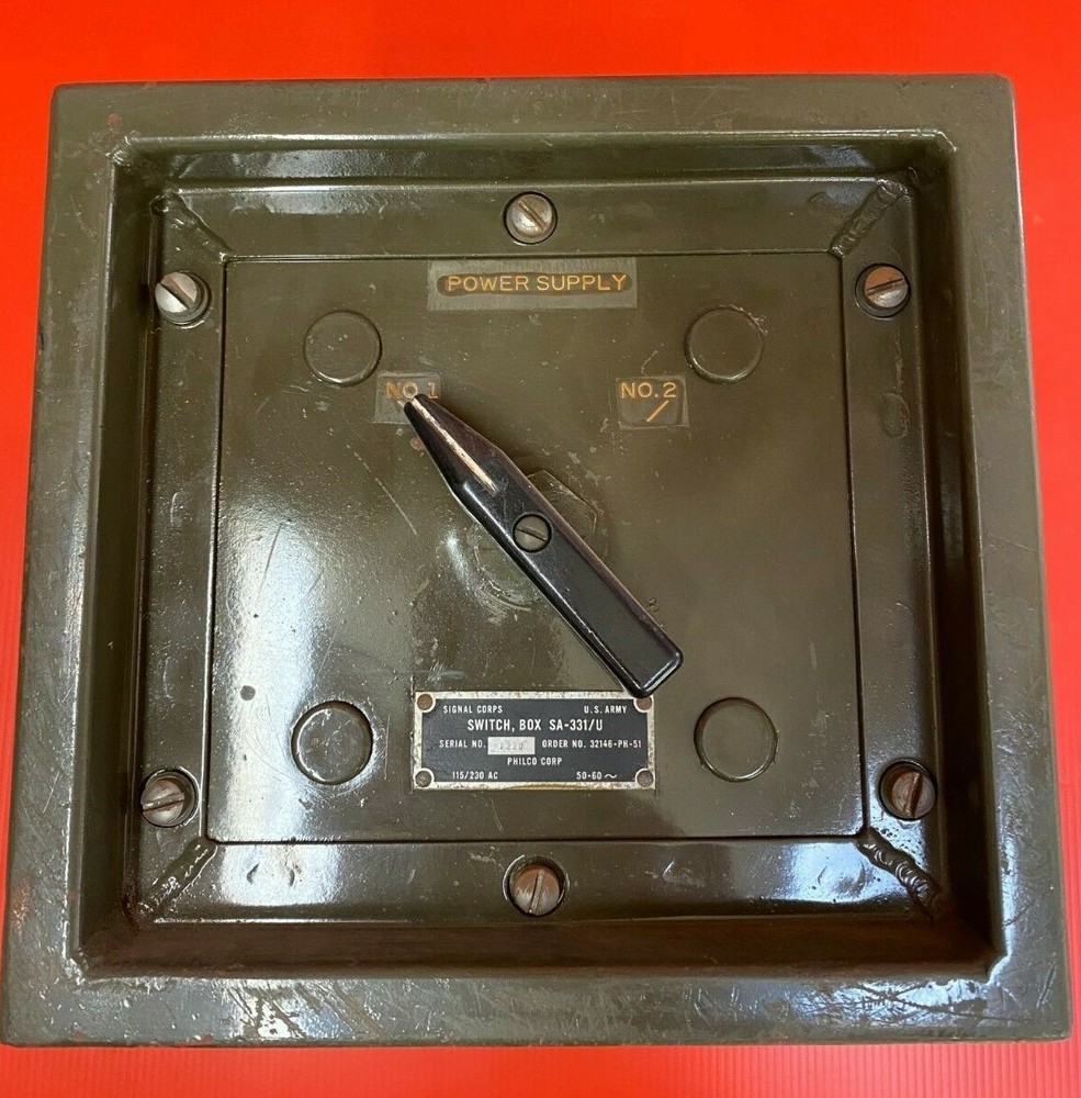 SA-331/U SWITCH BOX FOR SELECTING BETWEEN TWO  5KW 15VAC/1PH/60HZ GENERATORS