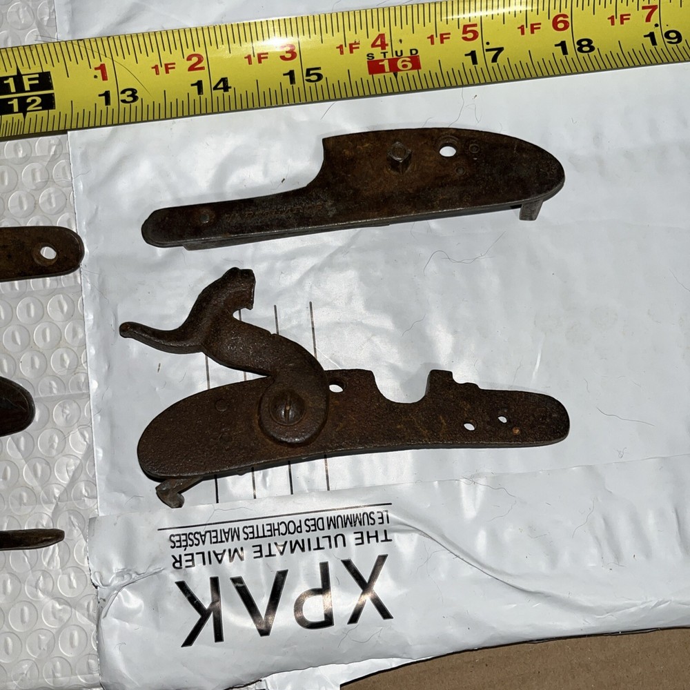 Old Shotgun Sidelocks And Plates See Pics Double Barrel Muzzleloader ??