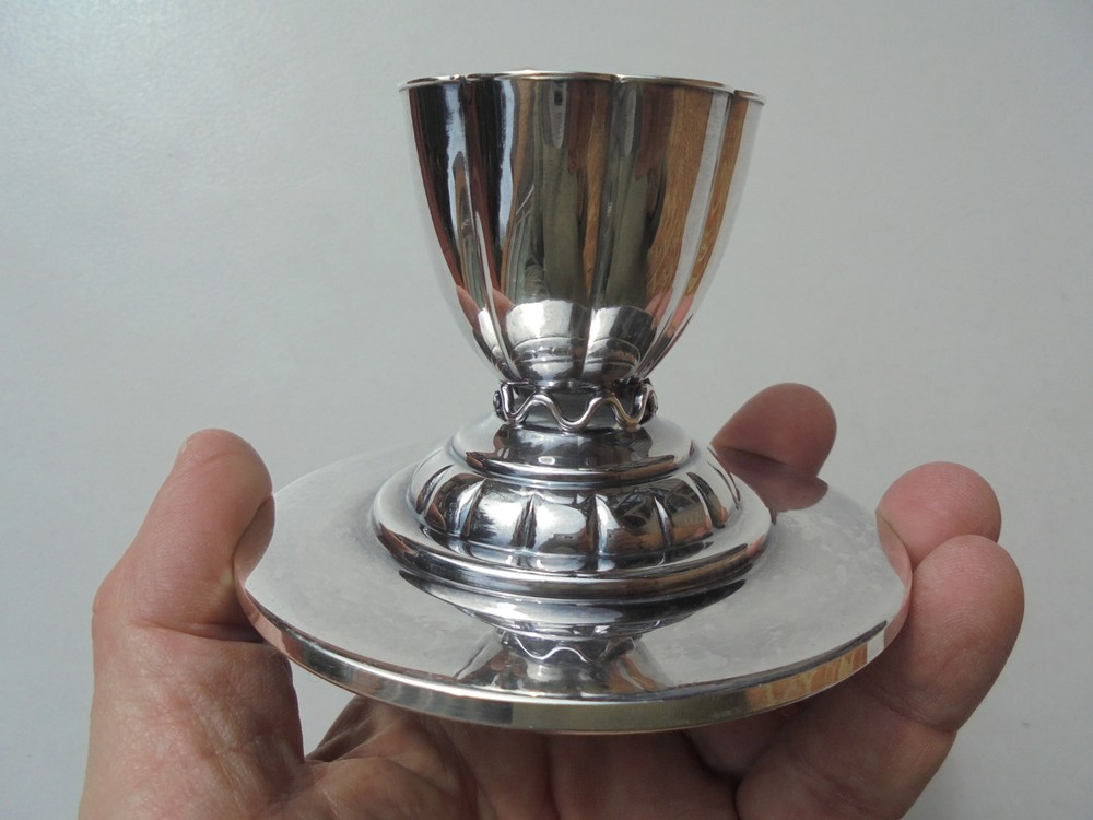 Vintage Carl Christensen Silverplate Candlestick Candlestick Danish Modern