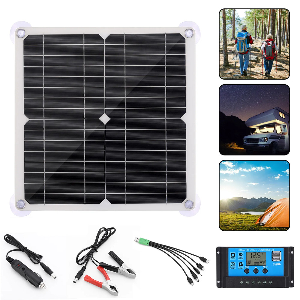 200 Watts Solar Panel Kit 100A 12V Battery Charger w/ Controller Caravan Boat RV