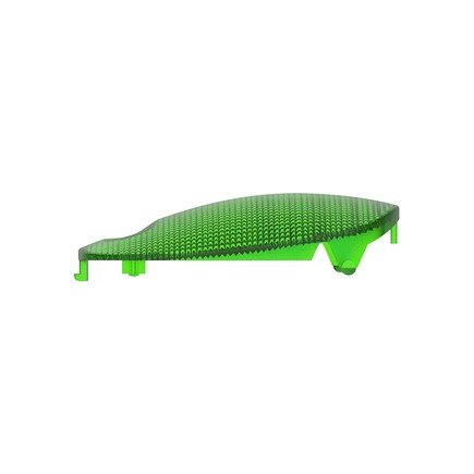 United Pacific 37053 Dome Light Lens, Rectangular, for 2006+ Peterbilt, Green