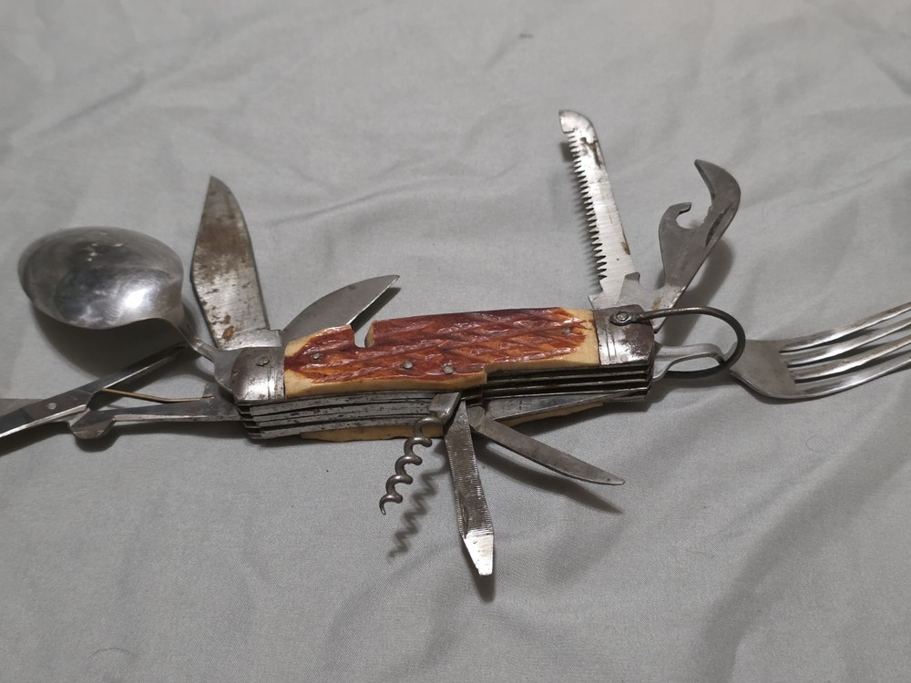 Vintage Multi-Tool Camping Knife