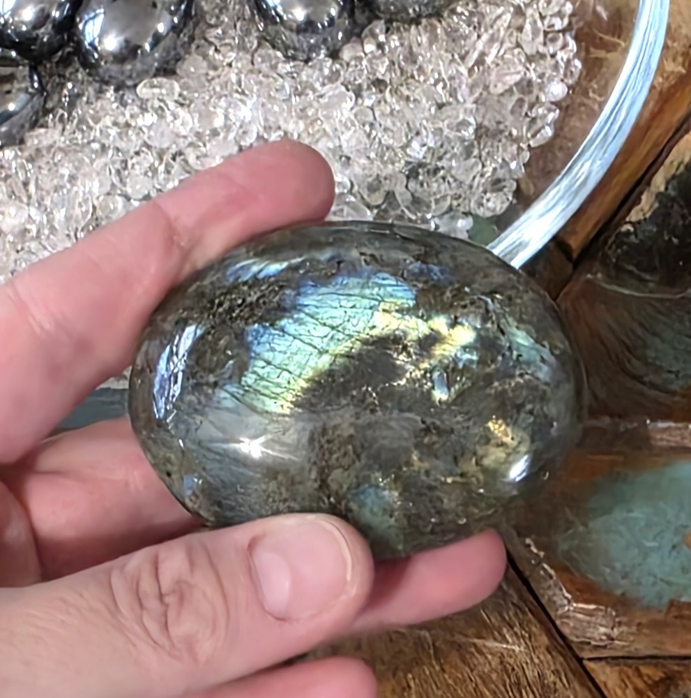 Labradorite Palm Stones- Extra Large- All Have Flash!