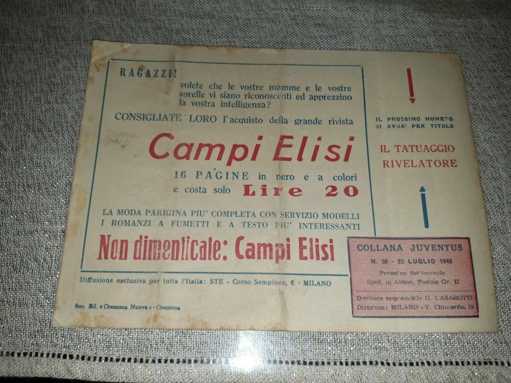 1948 Gim Toro Comic No. 30 ORIGINAL £. 12