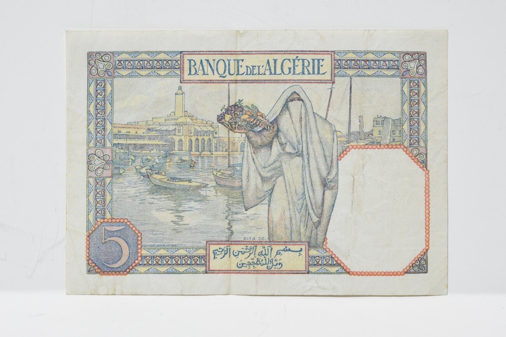 1941 Algeria 5 Francs (nb209)
