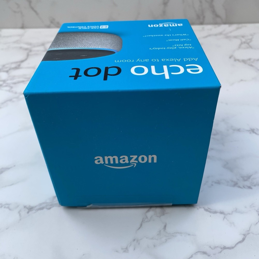 Amazon Echo Dot (3rd) Gen. Bluetooth, With Alexa. Charcoal. New / Sealed.