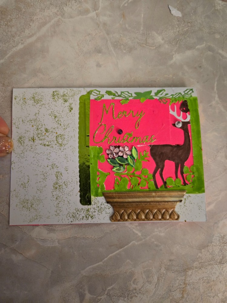 Handmade Christmas Card/Blank inside