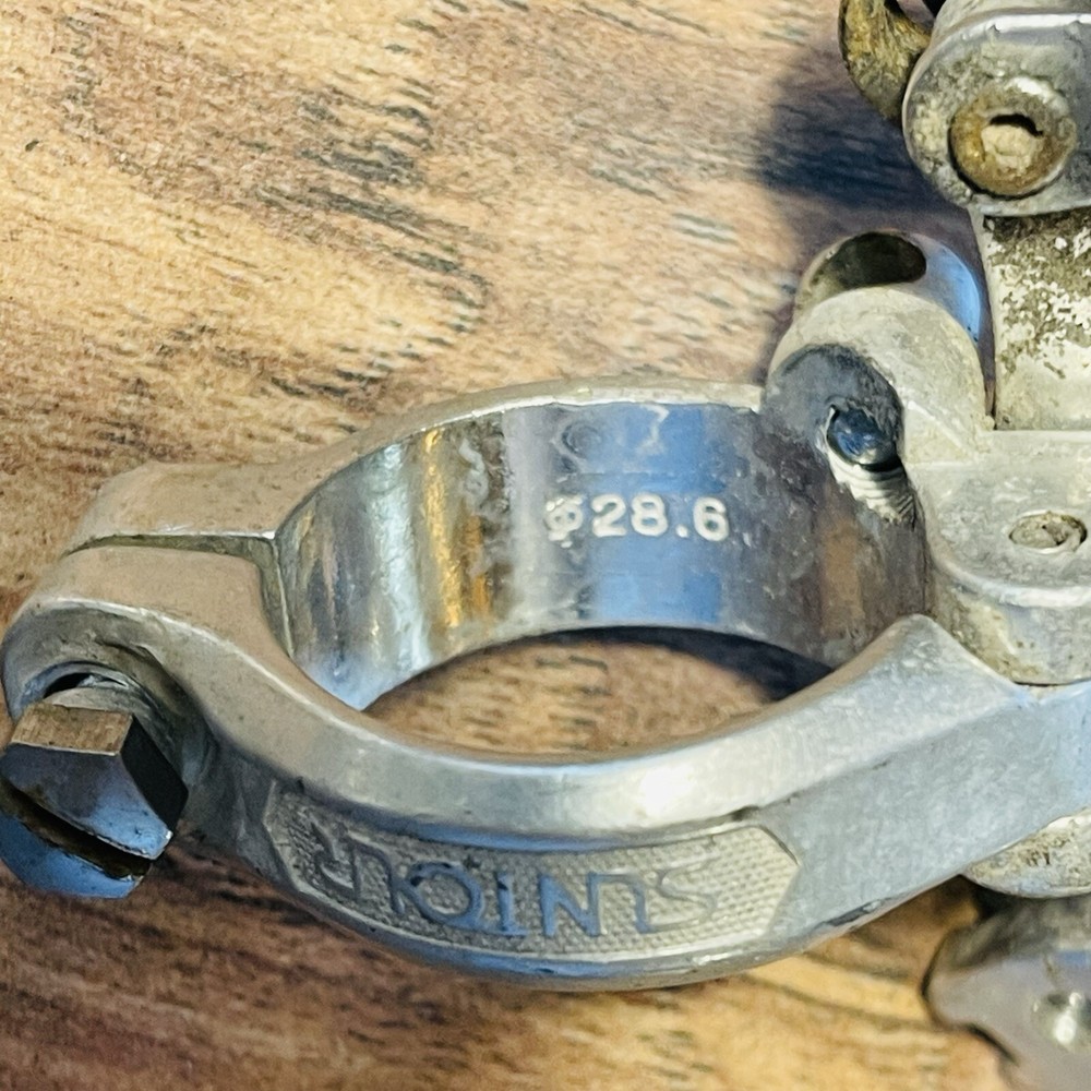 Vintage Suntour Mountech 28.6 Clamp Front Derailleur Bottom Pull 