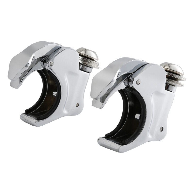 Pair 39mm Fork Quick Release Windshield Clamps For Harley Dyna Super Wide Glide