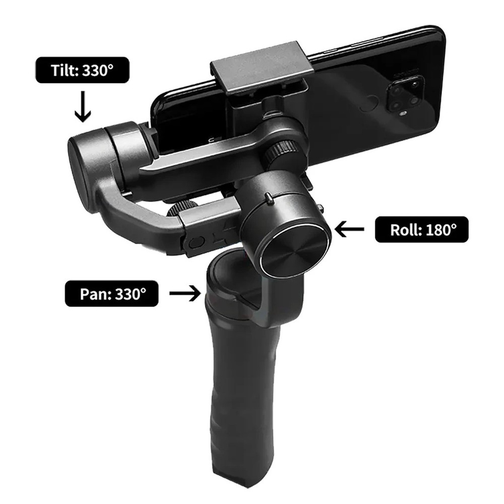 Gimble Mobile Phone Stabilizer Miratech F6 3-Axis Handheld Smartphone iPhone