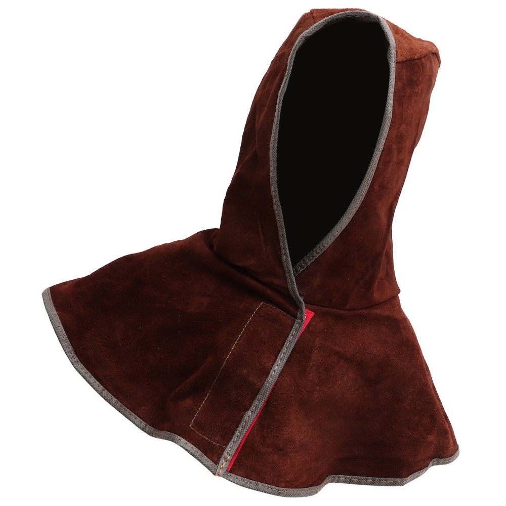 Welding Hood Cowhide Protective Caps With Neck And Shoulder Drape