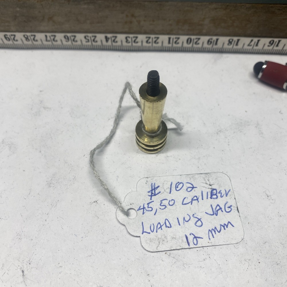 Brass Muzzleloader Loading, Cleaning Jag