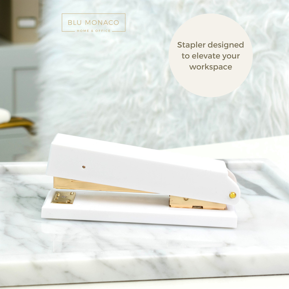 White and Gold Stapler