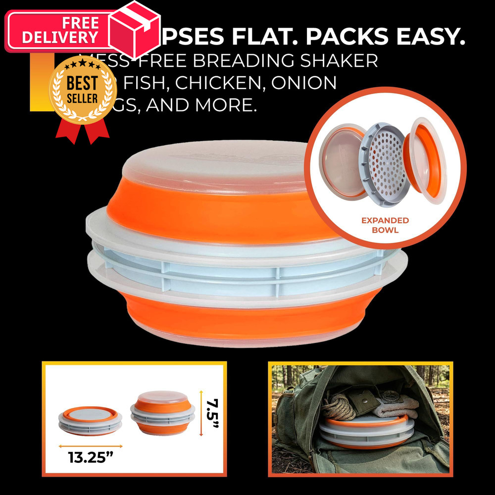 CanCooker Collapsible Plastic Batter Bowl | Mess-Free 1 Pack, Standard