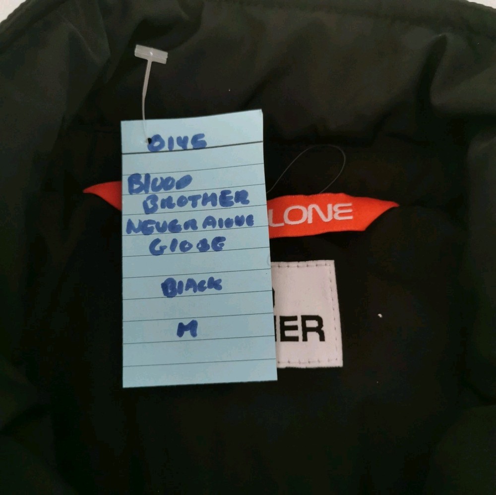 Blood Brother Jacket Black size Medium (est) Never Walk Alone Triple Globe