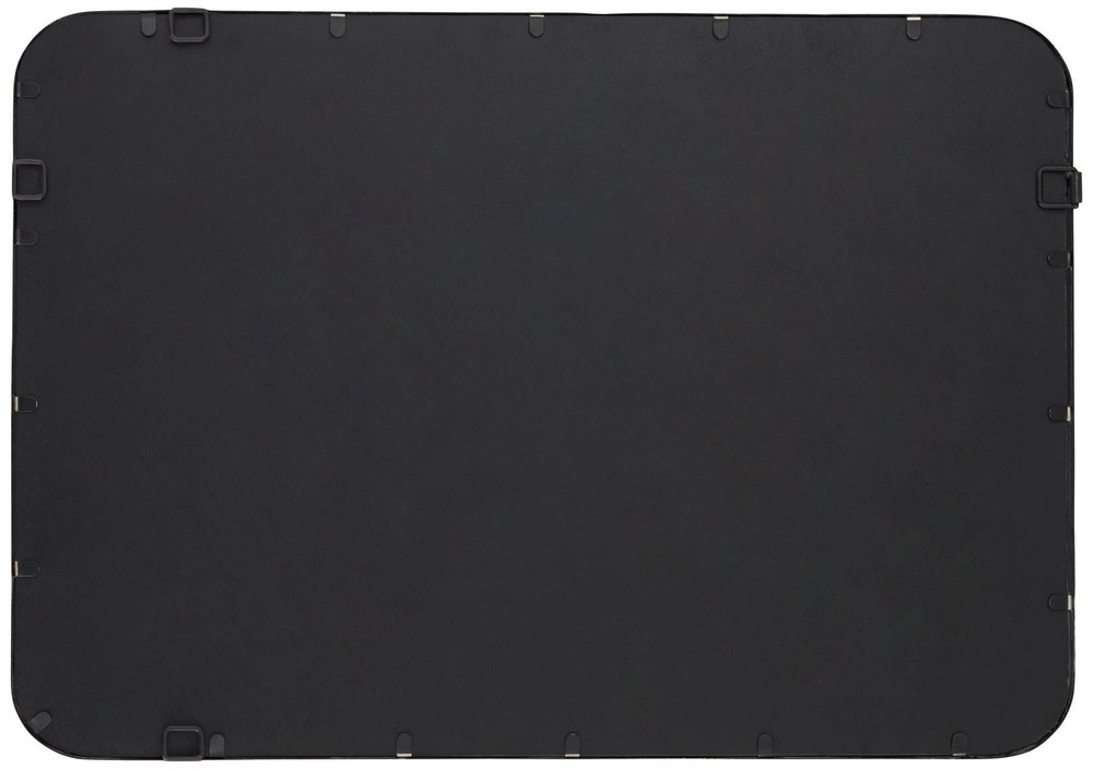 Soren Black 24" x 34" Rounded Edge Rectangular Mirrors Set of 2