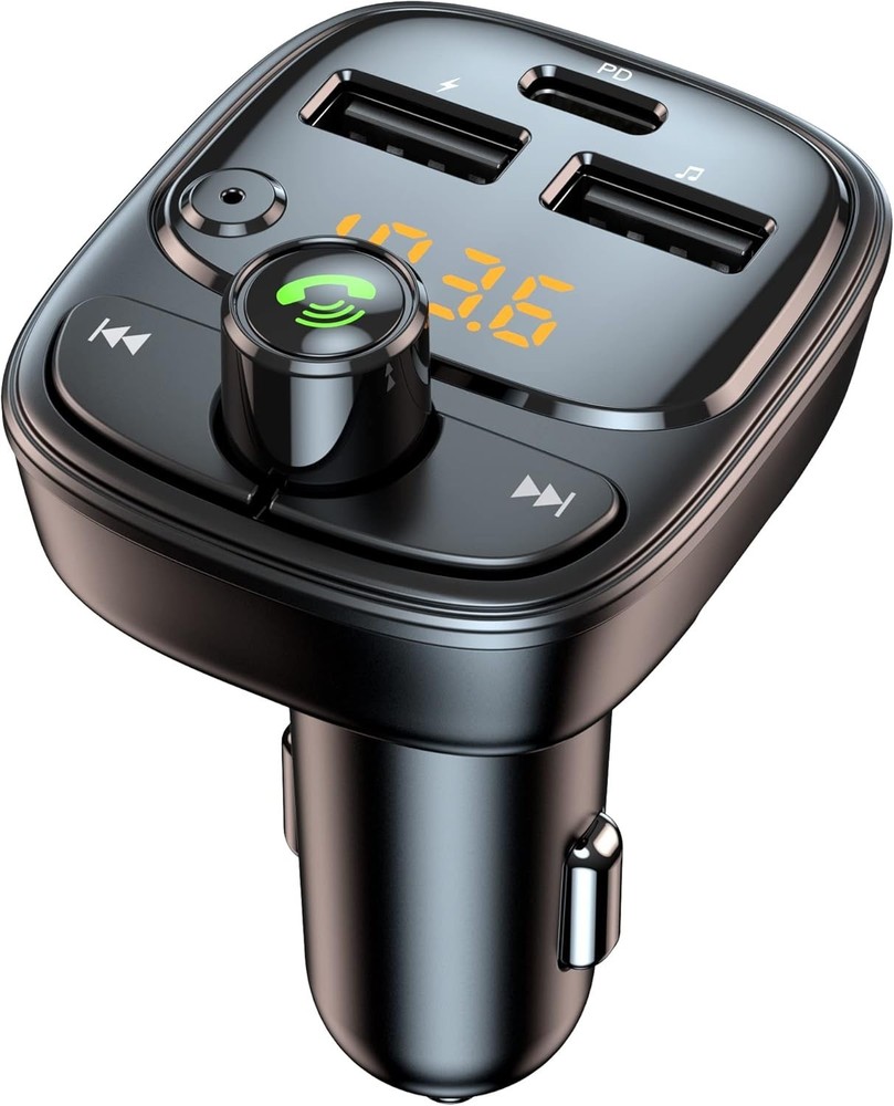Advanced Bluetooth 5.3 Car Adapter with Fast Charging & Noise-Canceling Features