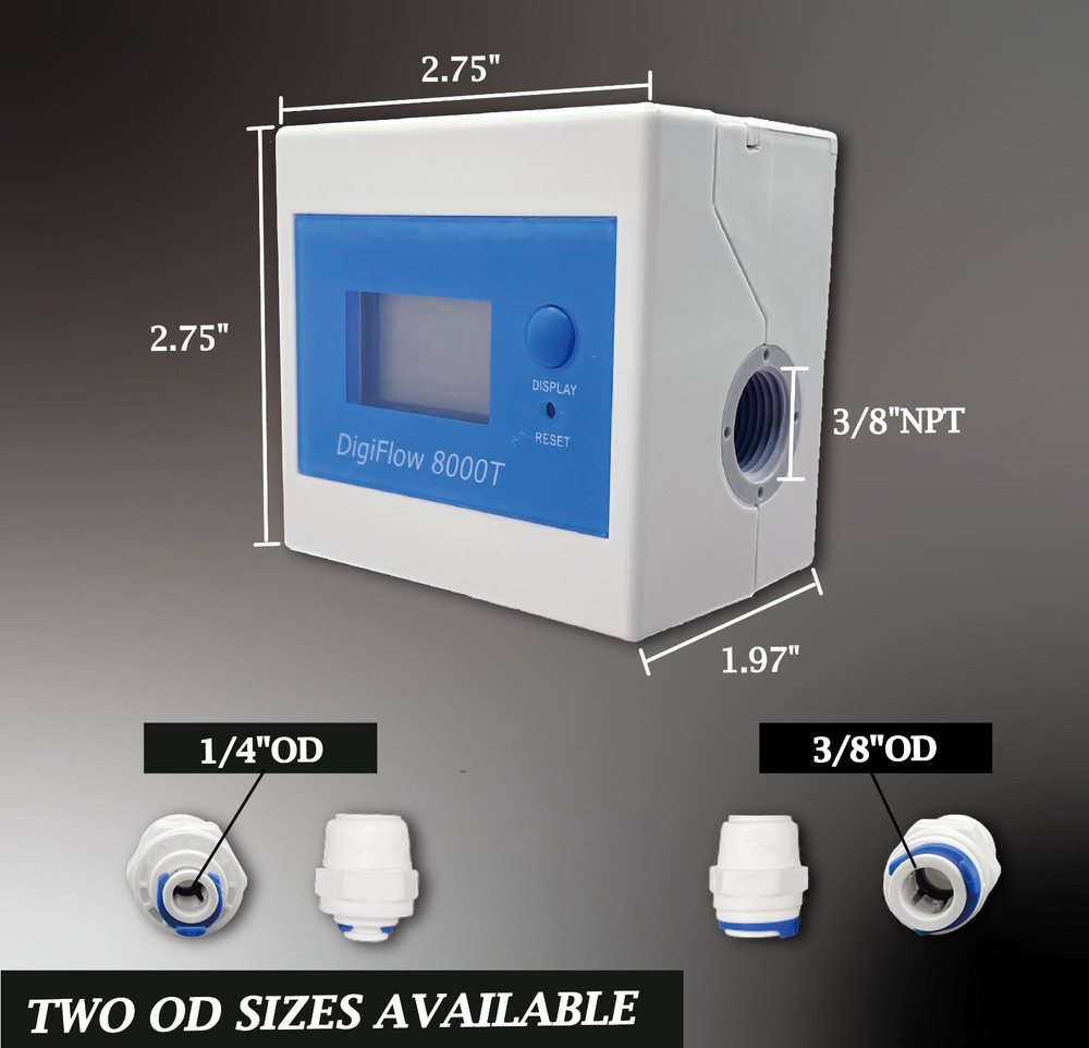 IDENTER Discounted Water Flowmeter Digital LCD Display Water Liquid Flow Sensor